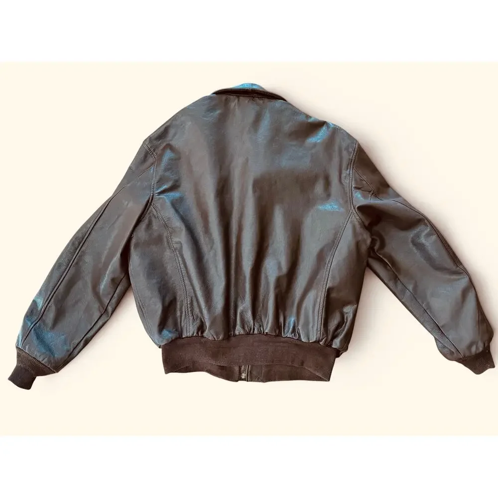 USAF Type A-2 Flight Jacket Goatskin Leather Mens 48L